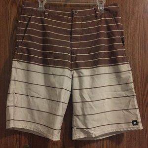 Rip Curl Tan/Brown Hybrid Board Shorts - Size 34W